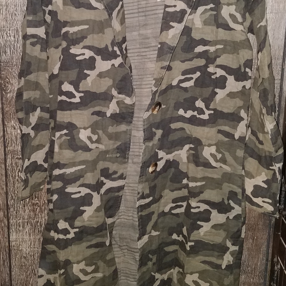 Mystree Camo Coat / Trench / Jacket / Cardigan